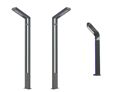 Outdoor Lights Modern Sleek Design Various Styles for Garden and Street 3d model