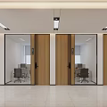 Modern Office Reception Desk Area With Company Logo Waiting Sofa And Elegant Front Lobby Design