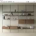 Bookshelf Wall Full Bookshelf pliform Books 3d model