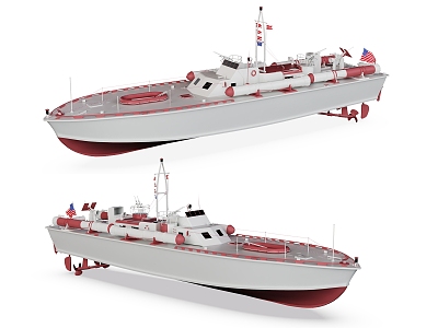 Modern Frigate Small Frigate model