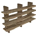 Natural Wood Grain Shelving Unit With Multi Tiered Open Design For Functional Home Storage