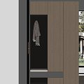 Modern Italian Entrance Entrance Entrance Cabinet Entrance Entrance Shoe Cabinet 3d model