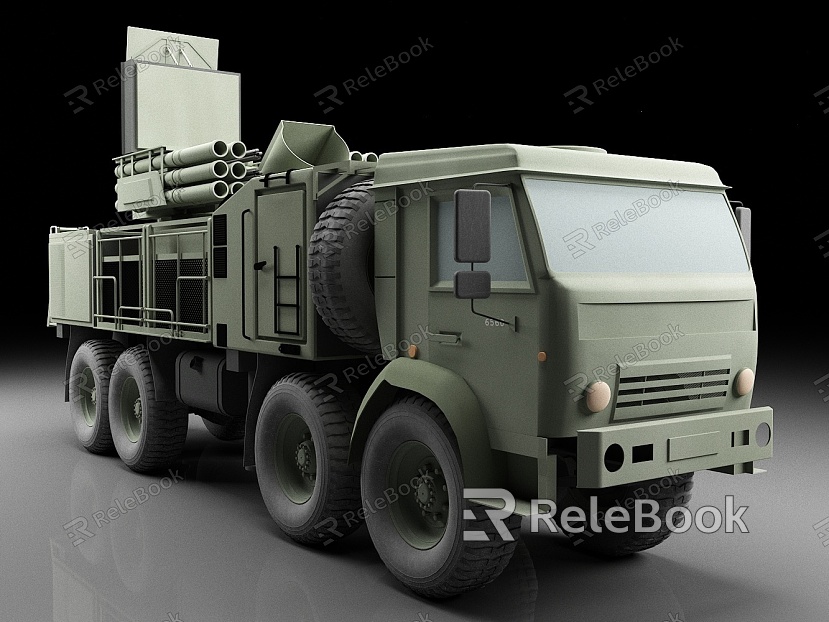 armor s1 short-range air defense missile missile launching vehicle ground-to-air missile model