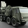 armor s1 short-range air defense missile launching vehicle ground-to-air missile 3d model