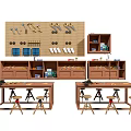 Wooden Shoe Cabinet with Multiple Storage Compartments Shelves and Organized Design for Home