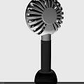 Handheld Portable Air Cooler Fan With Gray White Design And Stable Base