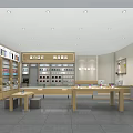 Modern Spacious Digital Store Interior With Neat Phone Displays And Professional After Sales Services