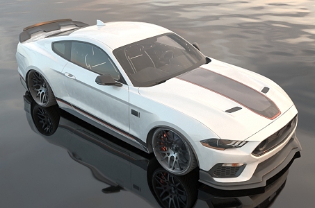 Hyundai Ford Mustang sports car 3d model