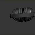 Over Ear Headphones With Black And Blue Design And Comfortable Ear Cushions
