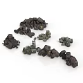 Natural Wood and Stone Chunks with Various Colors for Decorative Use