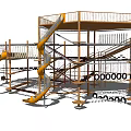 Modern Amusement Facilities Unpowered Development Training Comprehensive 3d model
