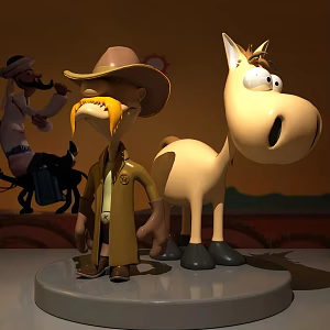 Anime Character Scene Game 3d model