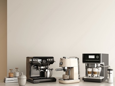 Modern coffee machine beverage combination model