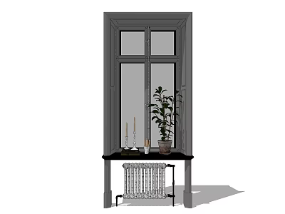 Nordic casement windows and doors 3d model