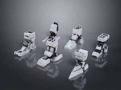 Mechanical foot mechanical leg life supplies 3d model