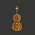 Classic Wooden Violin With Smooth Finish As Home Daily Life Musical Essential