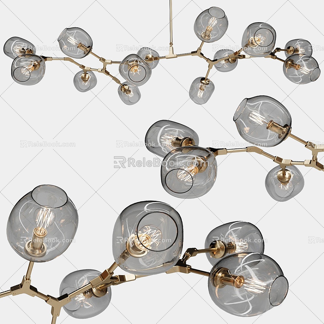 Modern glass chandelier model