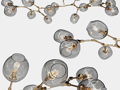 Modern glass chandelier model