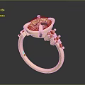 Luxury Gold Ring With White Gemstone And Exquisite Design For Daily Use