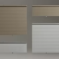 Venetian Blinds in Brown Grey White Modern Horizontal Design for Home Window Decor