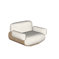 modern single sofa sofa leisure sofa 3d model