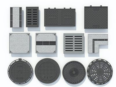 manhole cover grate 3d model