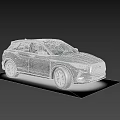 Luxury Silver Gray SUV With Sunroof Sleek Design And Black Alloy Wheels