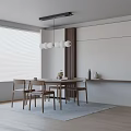 Modern table combination 3d model