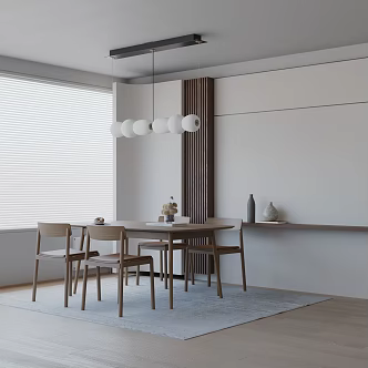 Modern table combination 3d model