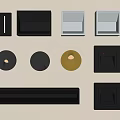 Modern Wall Lighting Fixtures With Various Shapes And Black White Gold Designs