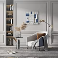 Modern single sofa 3d model