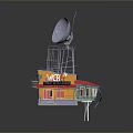 Creative Architectural Model With Colorful Structure Transparent Sphere And Stairs