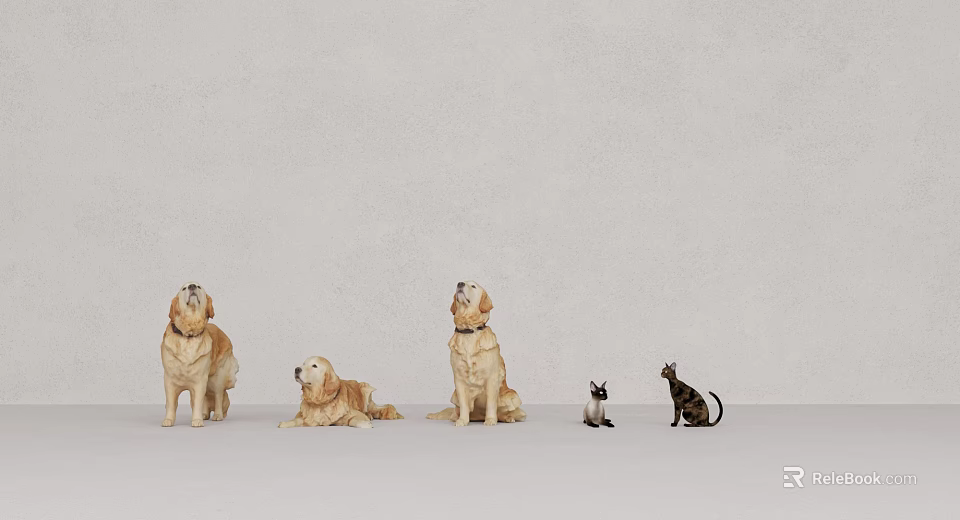 Diverse Reptile Species In Naturalistic Habitat With Basking Spots And Greenery 3d model 