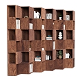 Storage Cabinet Shoe Cabinet Wall Cabinet Book Decoration Display Cabinet 3d model