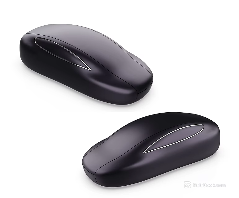 Black Jewelry Storage Boxes With Sleek Surface And Silver Accent Details 3d model