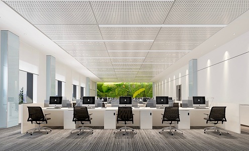 Modern conference room office area 3d model