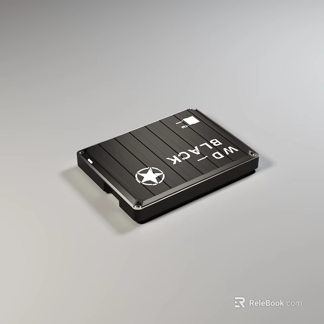 WD Black High Performance Internal Hard Drive For Computer Storage Solutions On Desktops And Laptops 3d model 