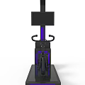 Modern Exercise Bike Fitness Equipment With Screen And Blue LED Lights Design