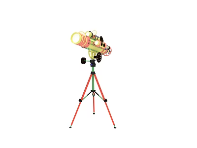 Modern Telescope Antique Tripod Astronomical Telescope 3d model