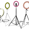 Colorful Ring Lights With Tripod Stands For Photography And Video Use