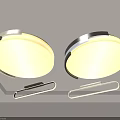 Stylish Modern Ceiling Lights Round Rectangular Design With Soft Warm Illumination 3d model