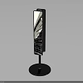 Sleek Floor Standing Digital Display With Vertical Screen And Stable Base