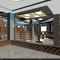 Kids Furniture Store Interior Design With Display Shelves Cashier Counter And Modern Lighting