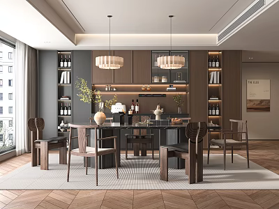 Middle Style Restaurant 3d model