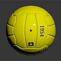 Yellow Swiss World Champion Match Ball With Text And Logo Design