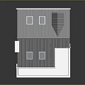 Two Story Detached Villa Featuring Gray Roof Skylights Stone Exterior And Porch Arched Doorways