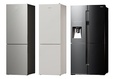 Modern smart refrigerator 3d model