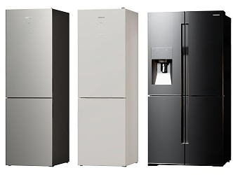 Modern smart refrigerator 3d model