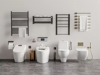 Modern toilet 3d model