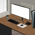 Computer desktop computer mouse digital products 3d model